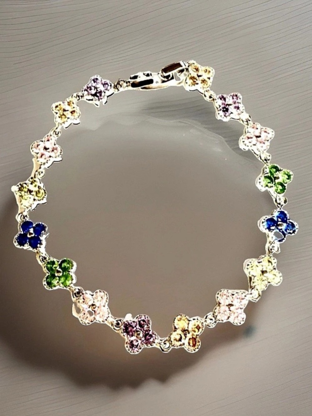 Multicolor Floral Bracelet Like New